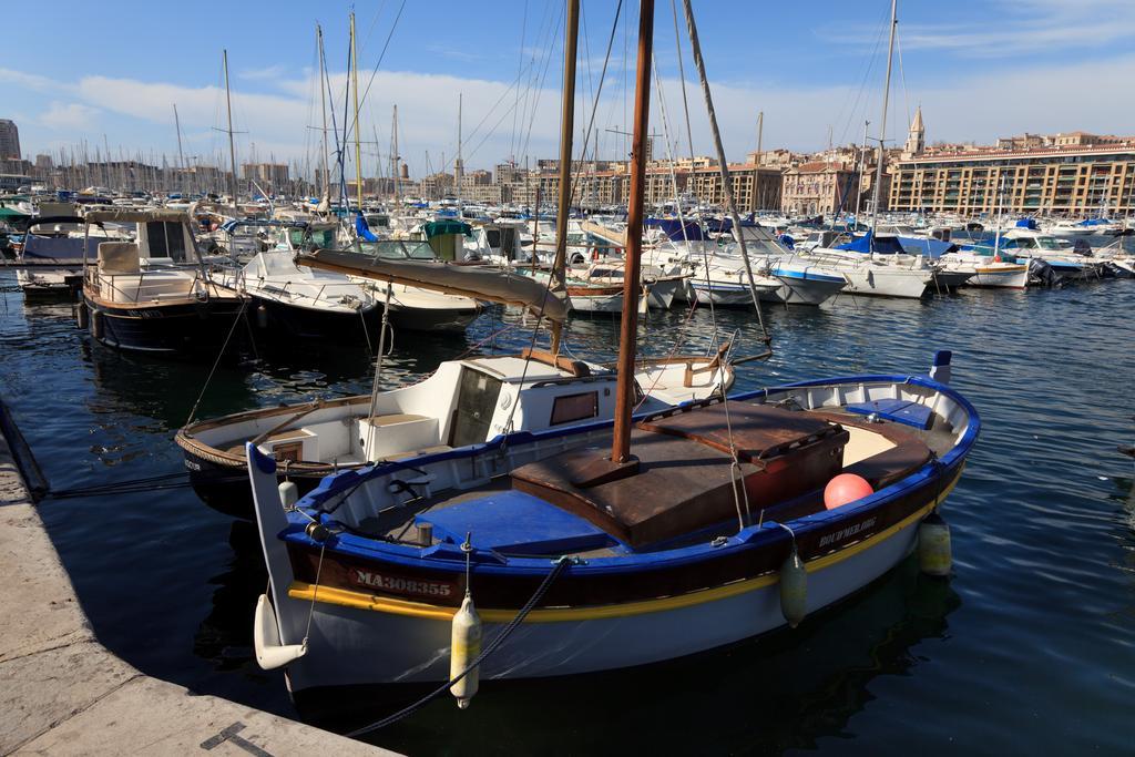 Sunny Studio Vieux Port Marseilles Kamer foto